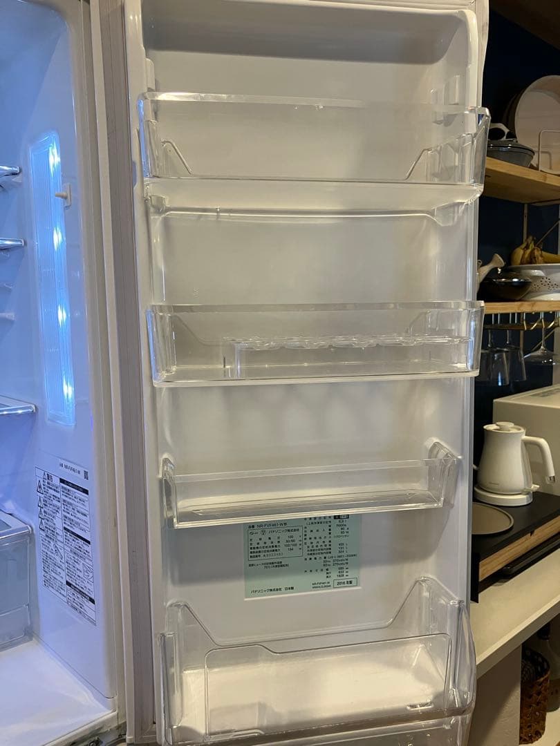 Panasonic 冷蔵庫 NR-FVF461-W 455L 中古品フレンチドア