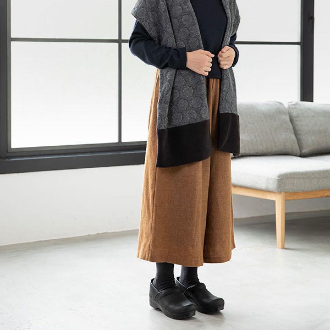 中川政七商店　ウール×ポリエステル　キュロットパンツ　北欧暮らしの道具店