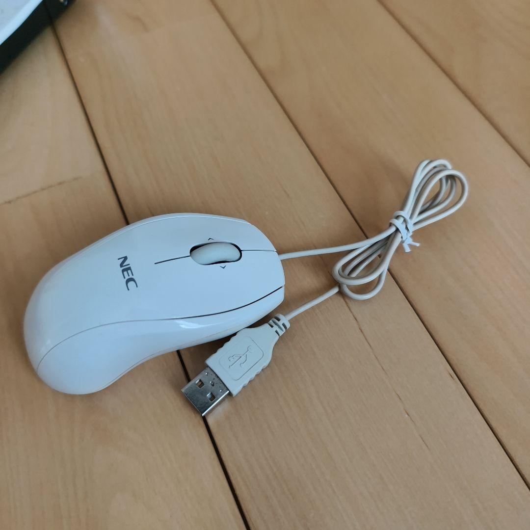 【極美品キーボード】爆速SSD✨最新Win11/ホワイト/初心者向け/マウス付属