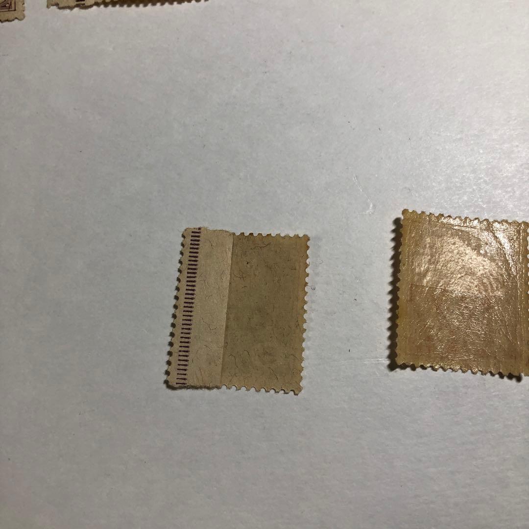 12586 新大正毛紙切手セット 5, 7, 25, 30 SEN