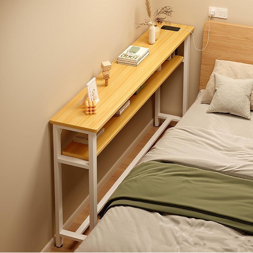 コンソールテーブル ナチュラルウッド サイドテーブル 100x20x100cm