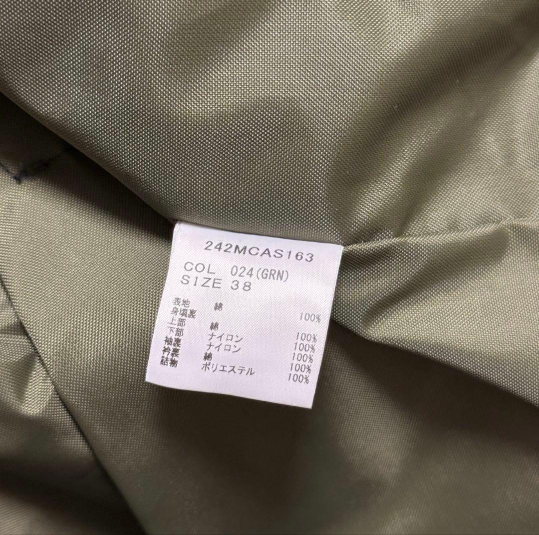 未使用級 Barbour 別注 38 カーキ ノンワックス ビデイル 24AW