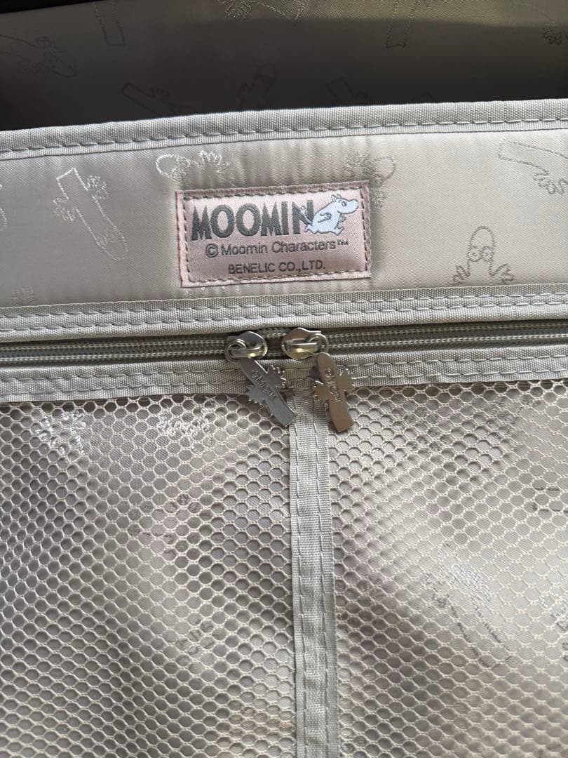 新品 送料込 ムーミン スーツケースMドットネイビー