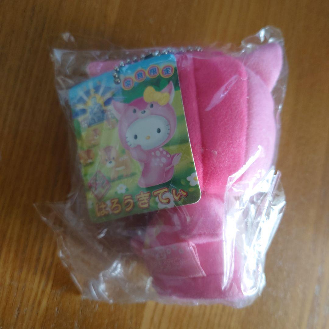 ハローキティ 奈良限定　ぬいぐるみマスコット　鹿　ピンク