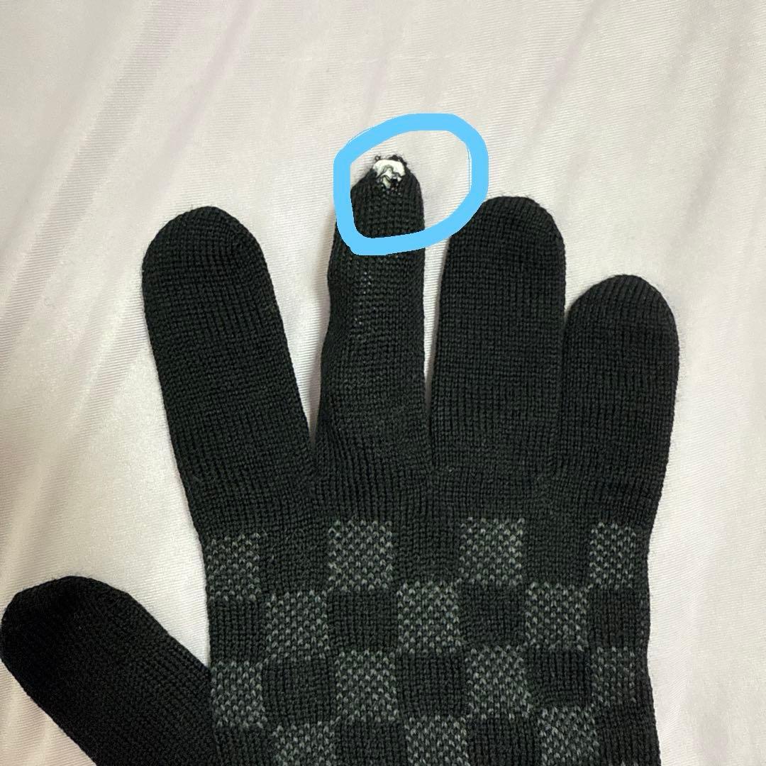 ルイ・ヴィトン LV グローブ ダミエグラフィットゴンプティ 黒×グレー