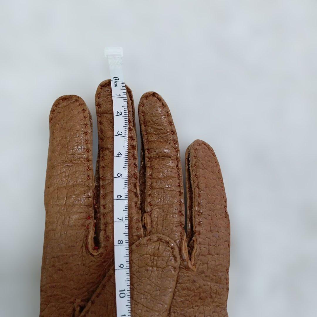 値下げ　ペッカリー製手袋　英国製ビンテージ
