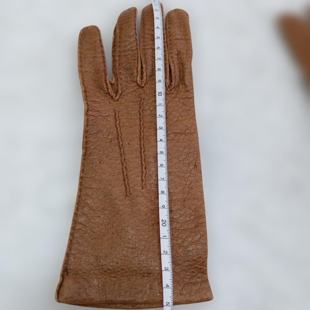 値下げ　ペッカリー製手袋　英国製ビンテージ
