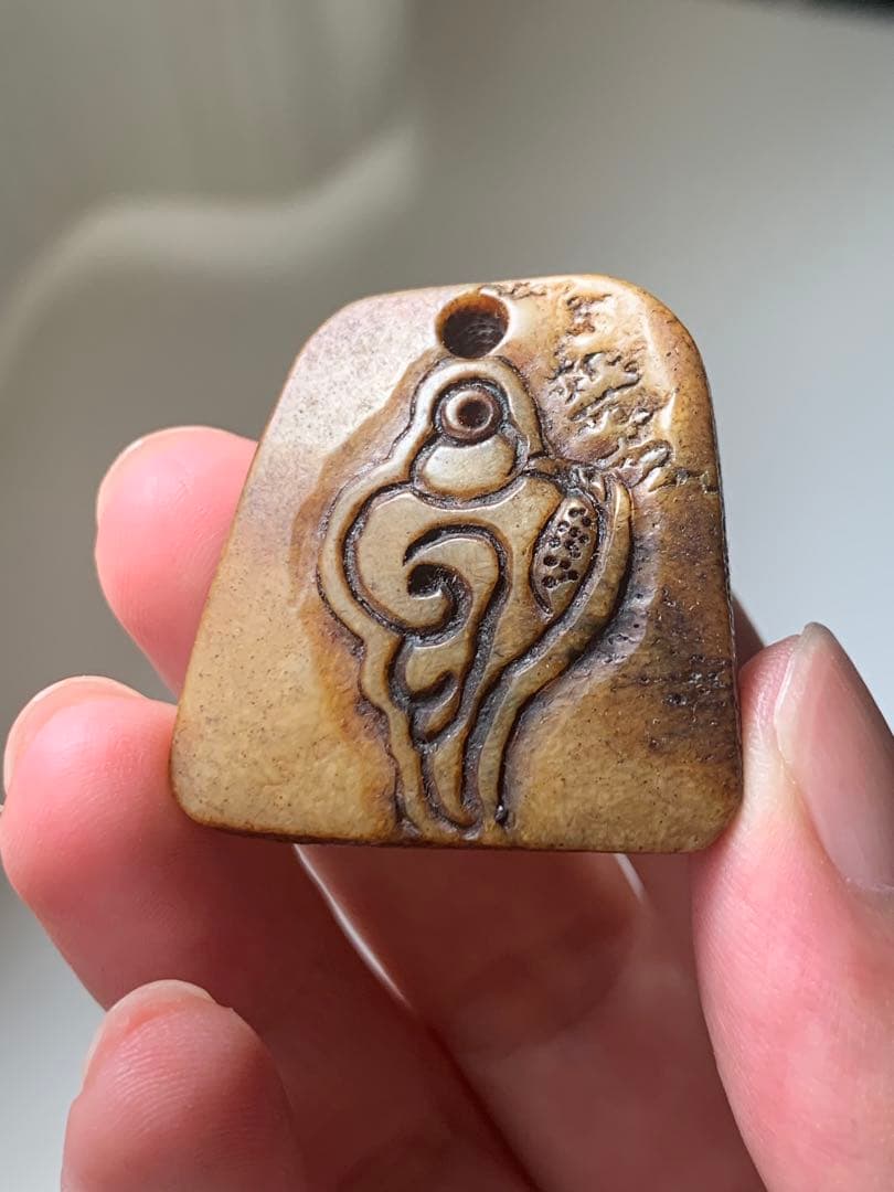 呪物　カパラ　チベット　カパーラ　頭蓋骨　数珠　根付　クマントーン　プラクルアン