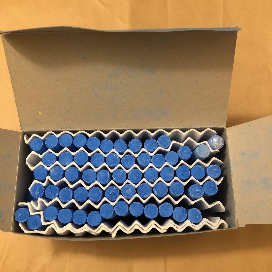 チョーク　ダストレスチョーク　黄赤青白　4色　5箱セット