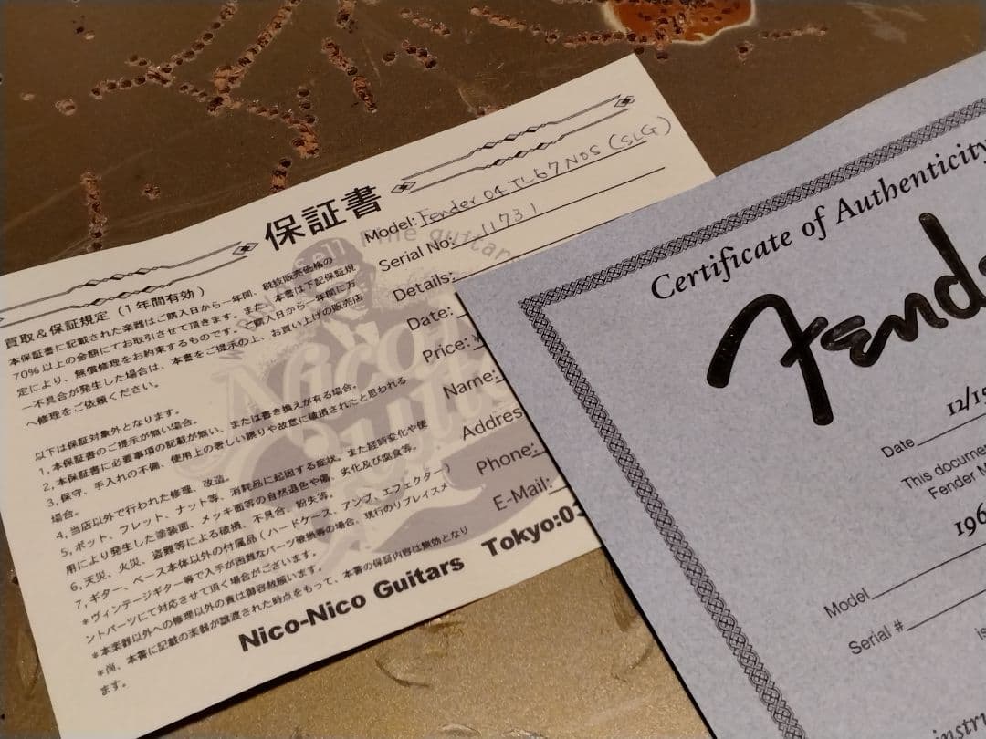 6*9様 フェンダー　カスタムショップ　テレキャスターボディ　かなりジャンク