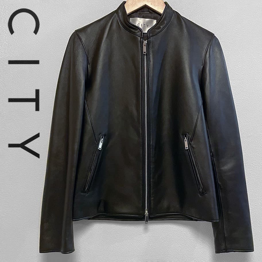 極美品 CITY レザージャケット シングルライダース サイズ2 ブルゾン
