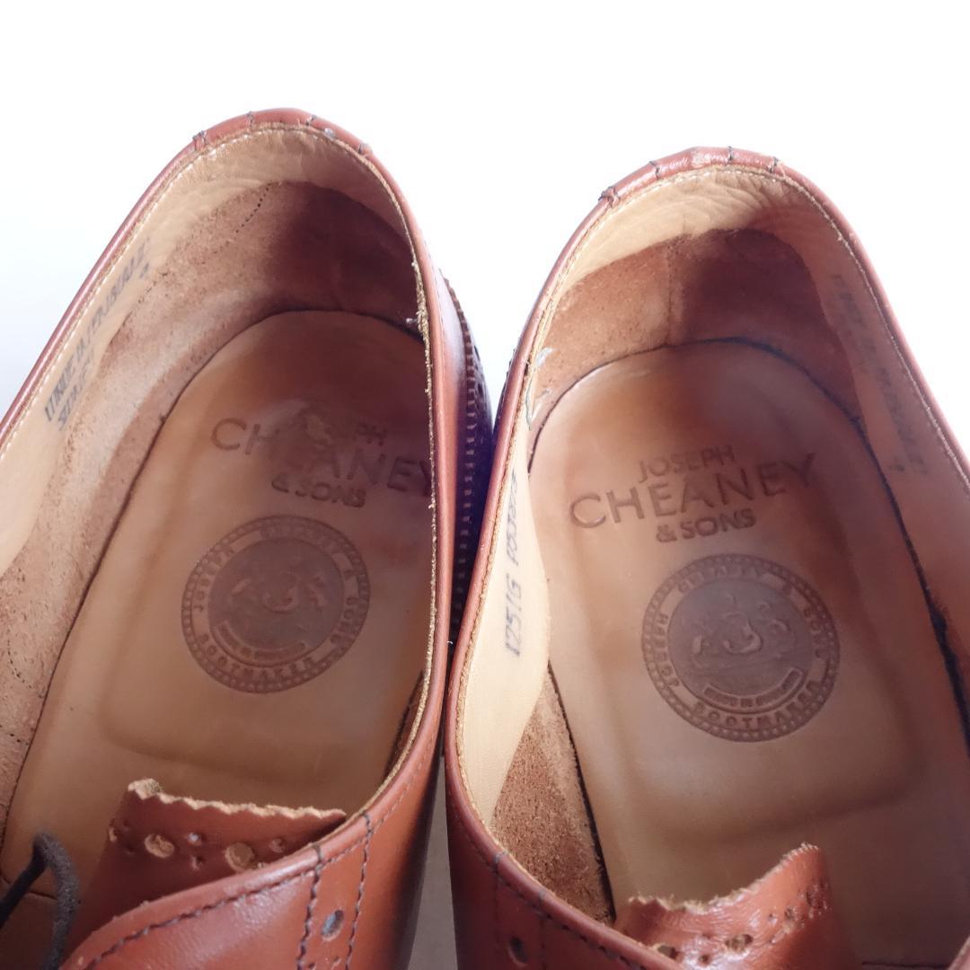 ☆送料無料☆美品☆チーニー茶靴 28cm 幅広☆イギリス製