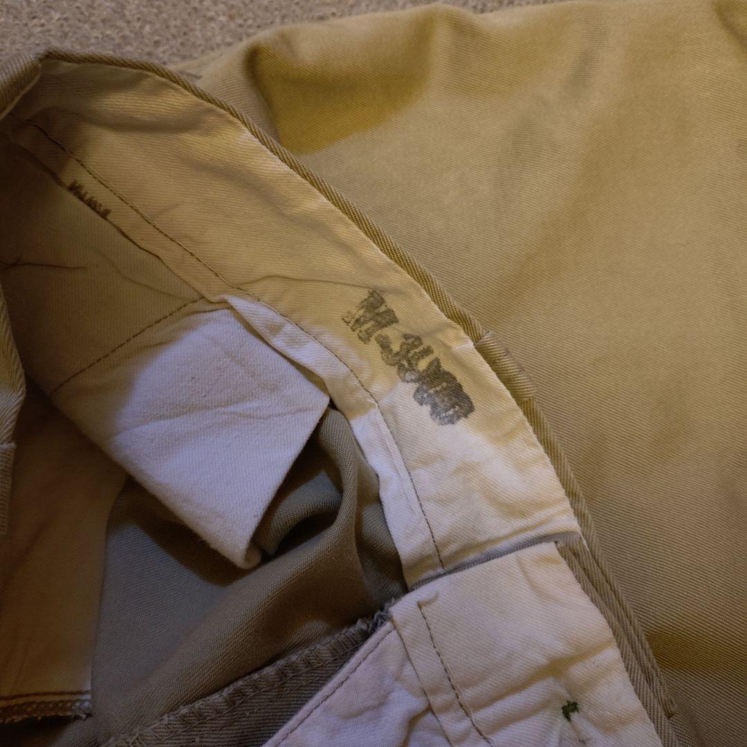 50s ヴィンテージ PW 45カーキ　チノパン　us army 40s 米軍