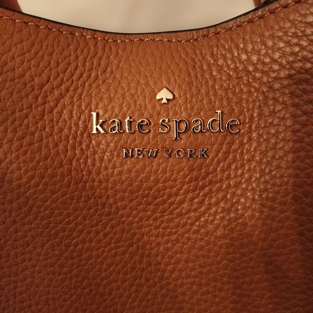 【極美品】ケイトスペード ダンプリング ラージ サッチェル ブラウン レザー