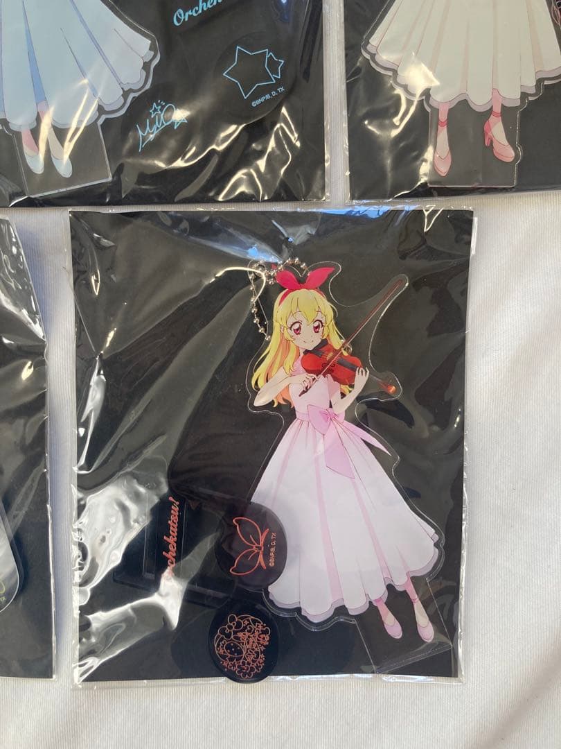 値下げ オケカツ　アクリンバッジスタンドキーホルダー　5個