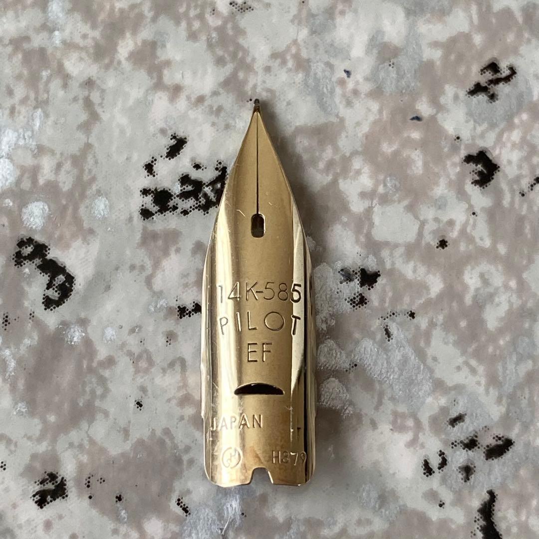 #132 未使用品 万年筆 パイロットPILOT ロング14k