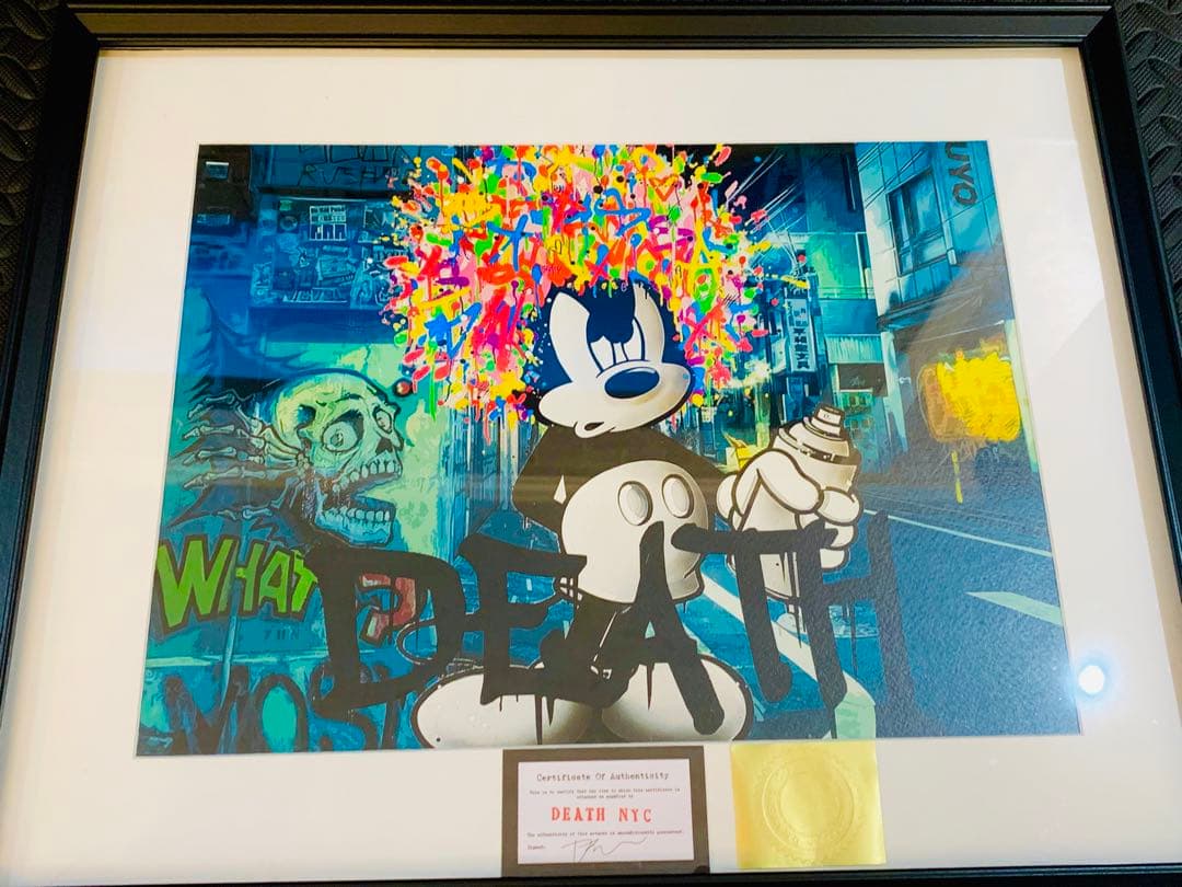 新入荷！世界限定品。正規品DEATH NYC ポップアート ミッキーマウス