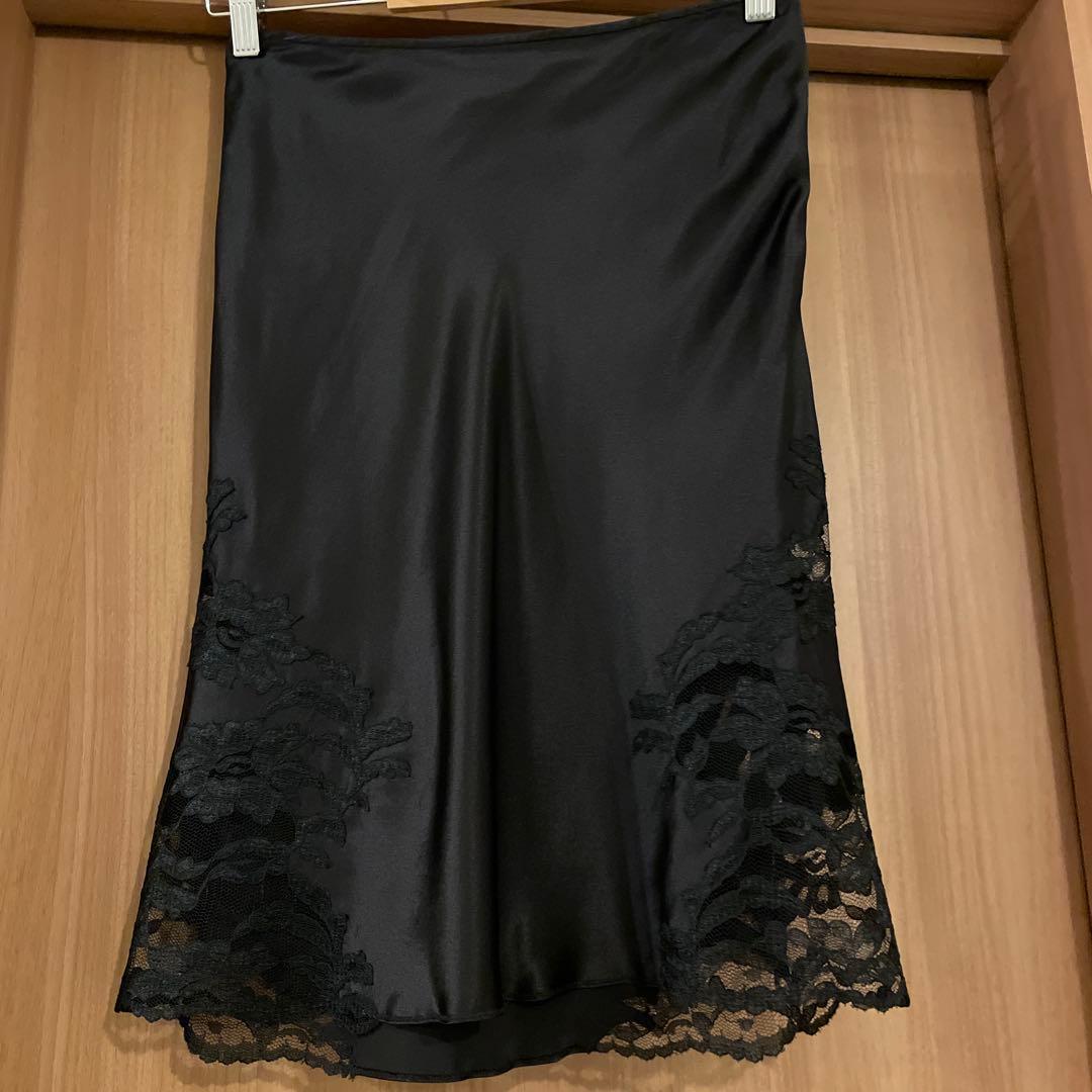 VIVIENNE TAM シルクレーススカート