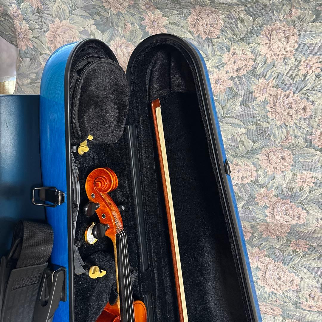 バイオリン 青色ハードケース付き SUZUKI NO.280 3/4サイズ