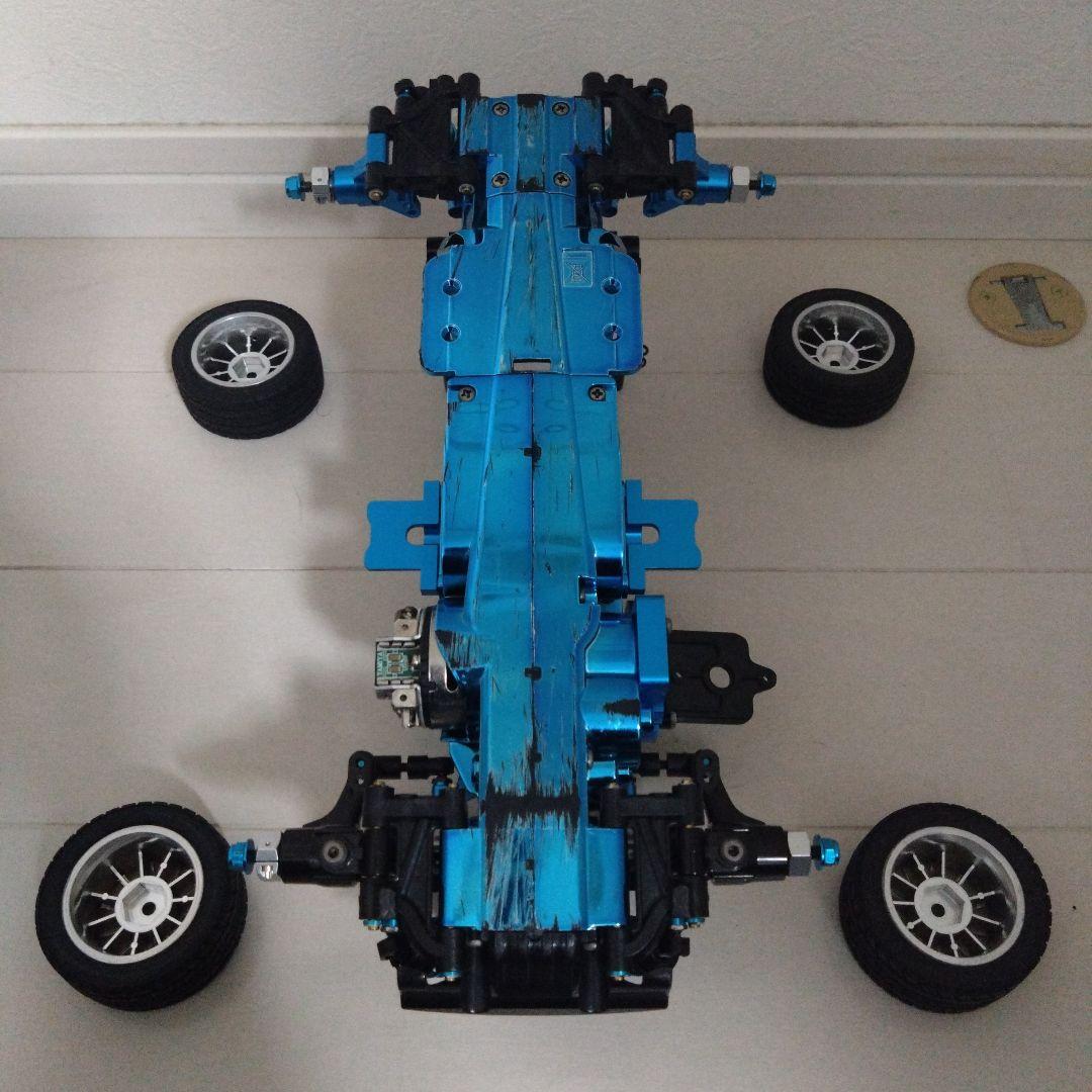 さ*こ様 タミヤ M05PROブルーメッキバージョン中古品オプションパーツ満載！