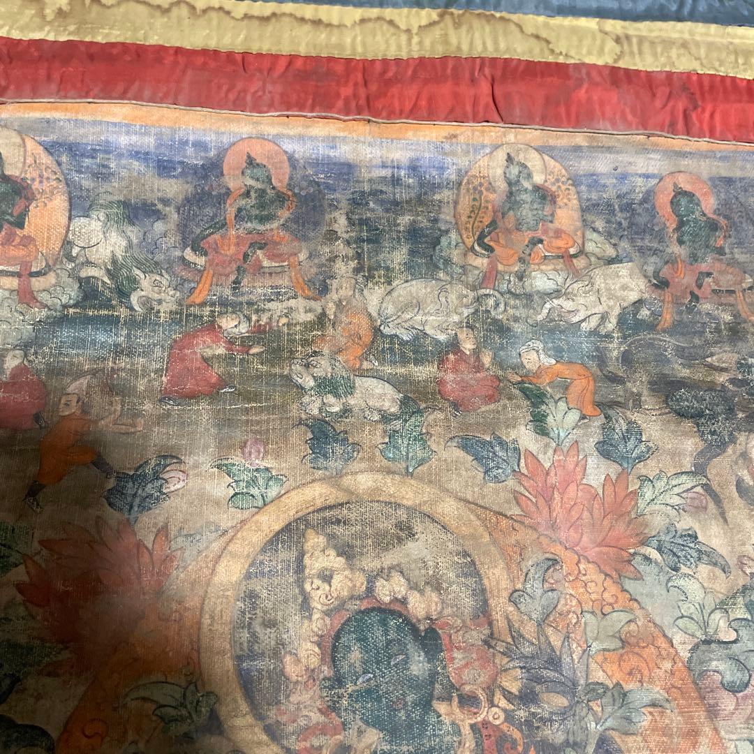 骨董　仏画　タンカ