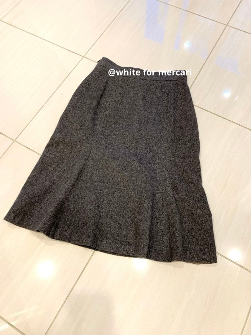 MaxMara 最高級ライン 極上滑らかアンゴラ混ウールスカート
