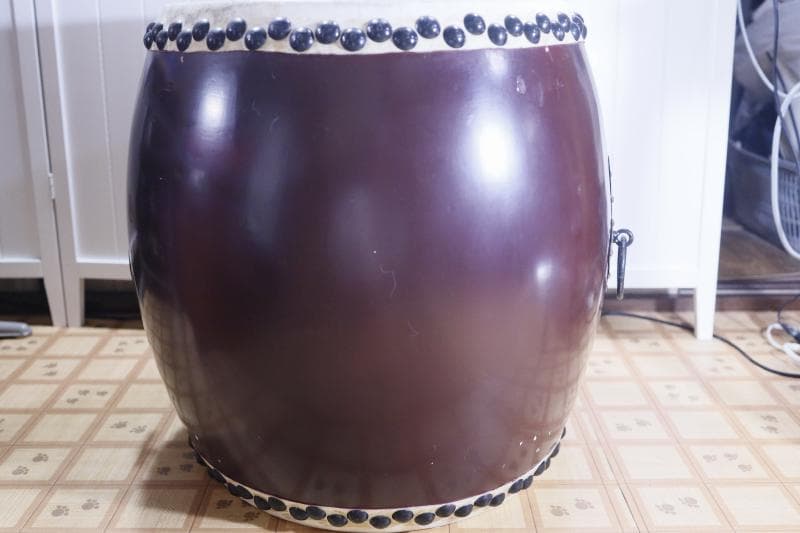 ◆特大 1尺6寸　和太鼓　長胴太鼓 胴高45cm　和楽器　打楽器　太鼓