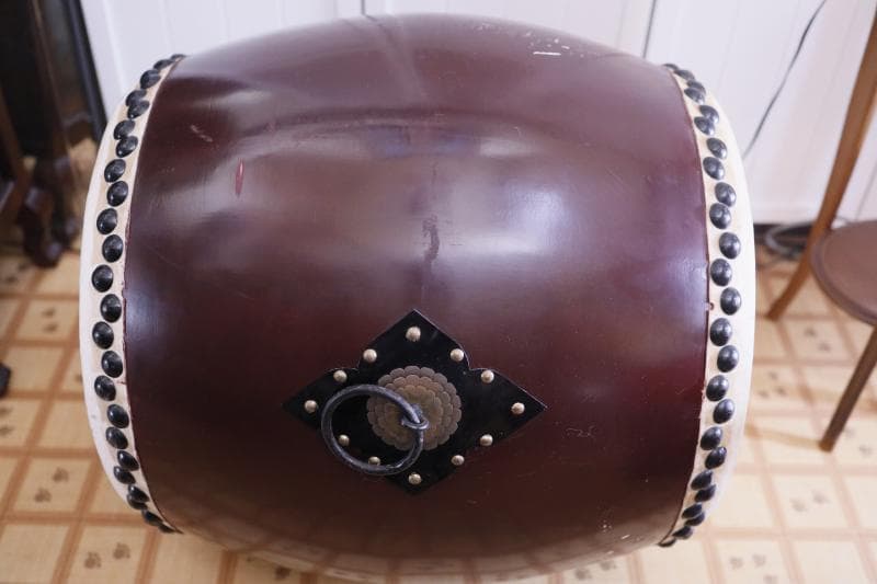◆特大 1尺6寸　和太鼓　長胴太鼓 胴高45cm　和楽器　打楽器　太鼓