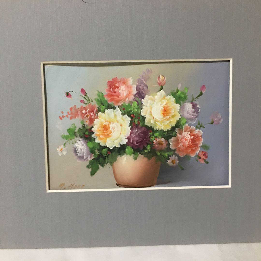 油絵手書き薔薇