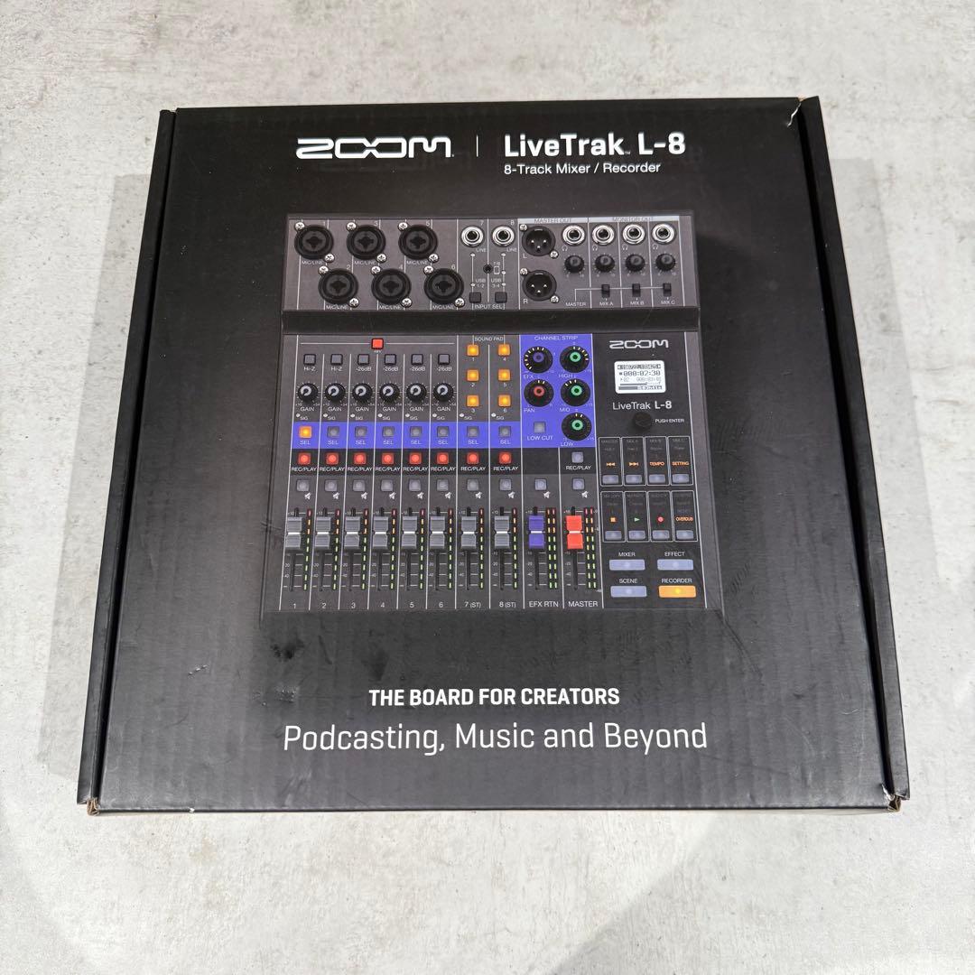 ZOOM LiveTrak L-8 デジタルミキサー 中古/箱付き