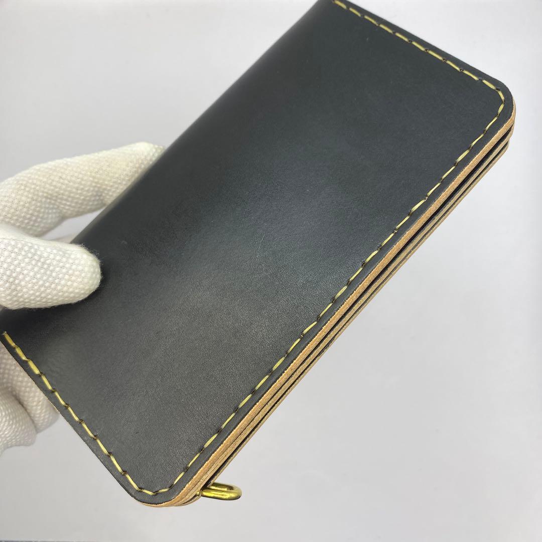 【ハンドメイド】本革 ロング トラッカーウォレット マチあり/小判かん