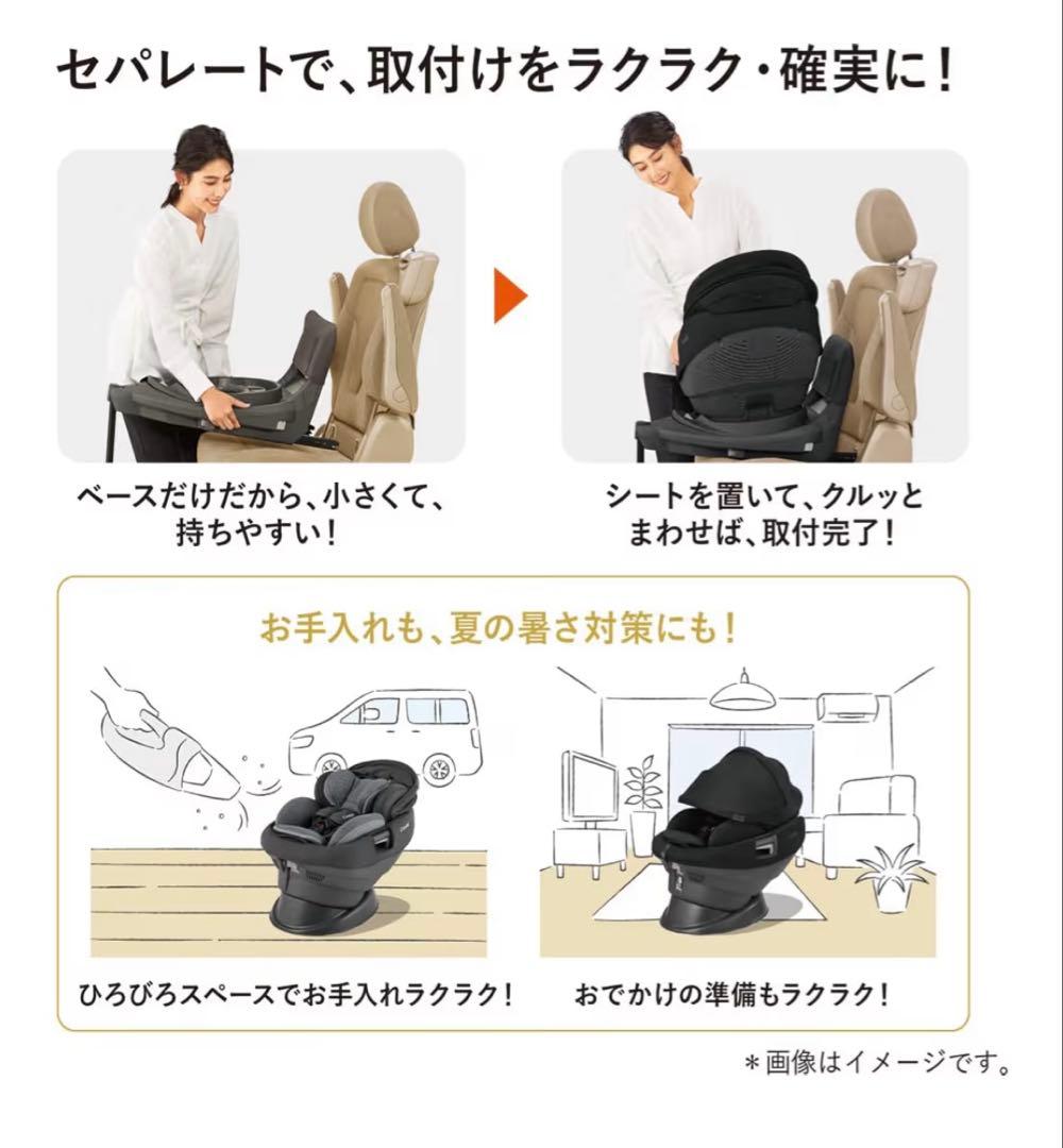 チャイルドシート　コンビ THE S plus ISOFIX エッグショックZD