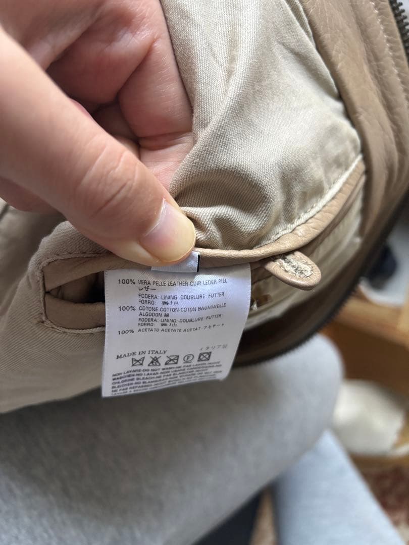 名作　マルジェラ本人期　2007ss 八の字レザーライダース