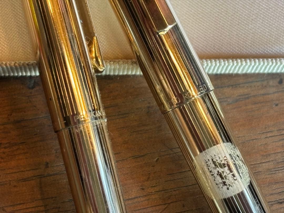 ペリカン 万年筆 ペン先 750 18金 ボールペン 本箱セット ヴィンテージ