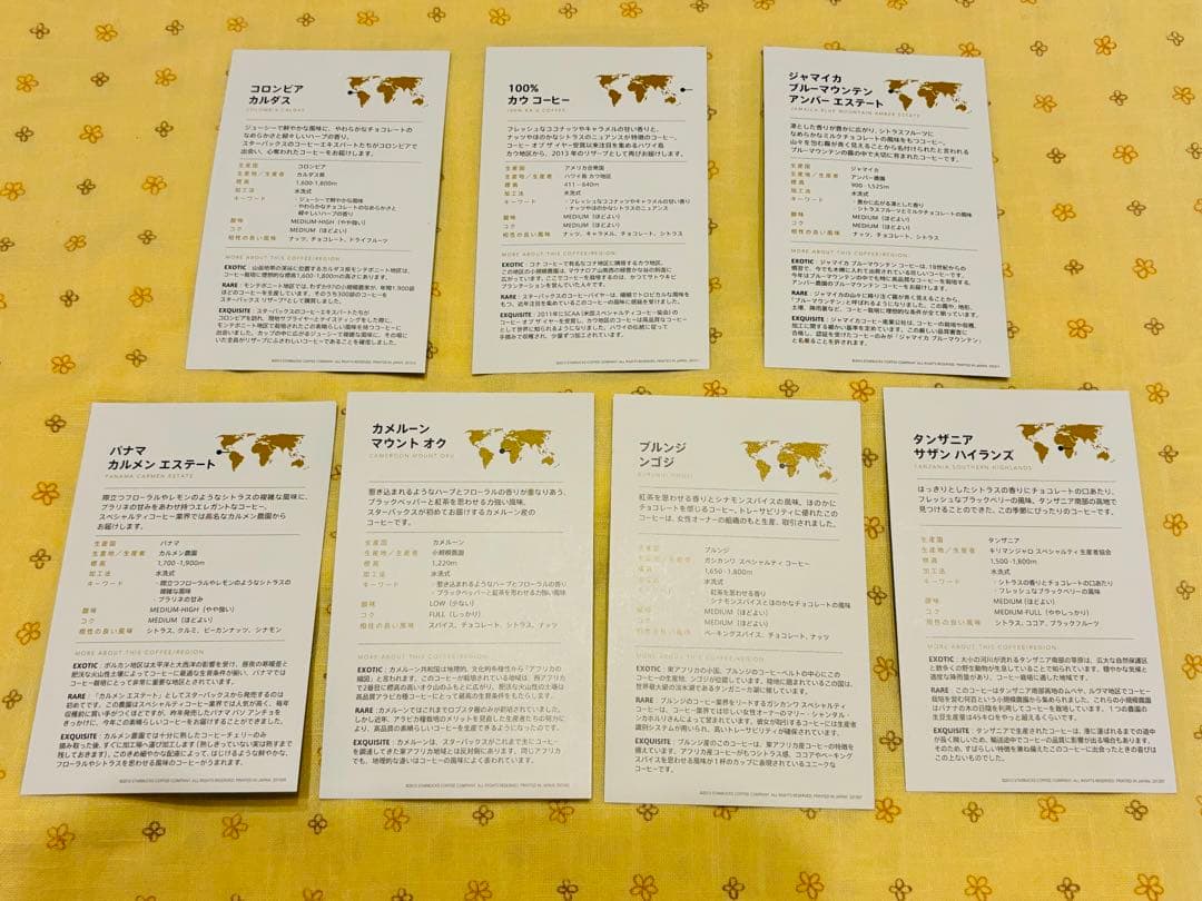 スターバックス　リザーブ　エデュケーションカード