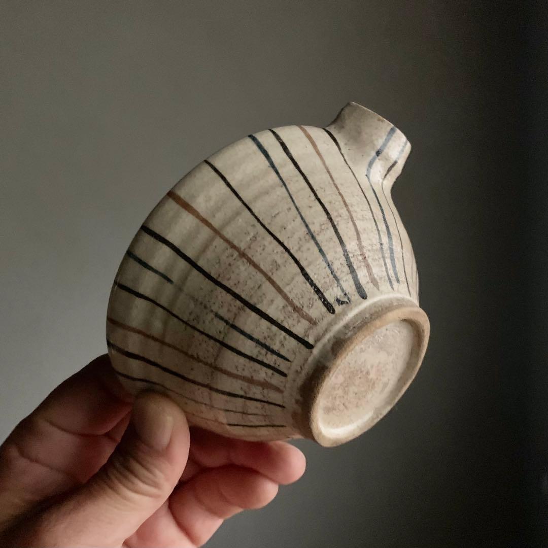 麦藁手 片口 酒器 容量約1合 古美術 古道具 アンティーク