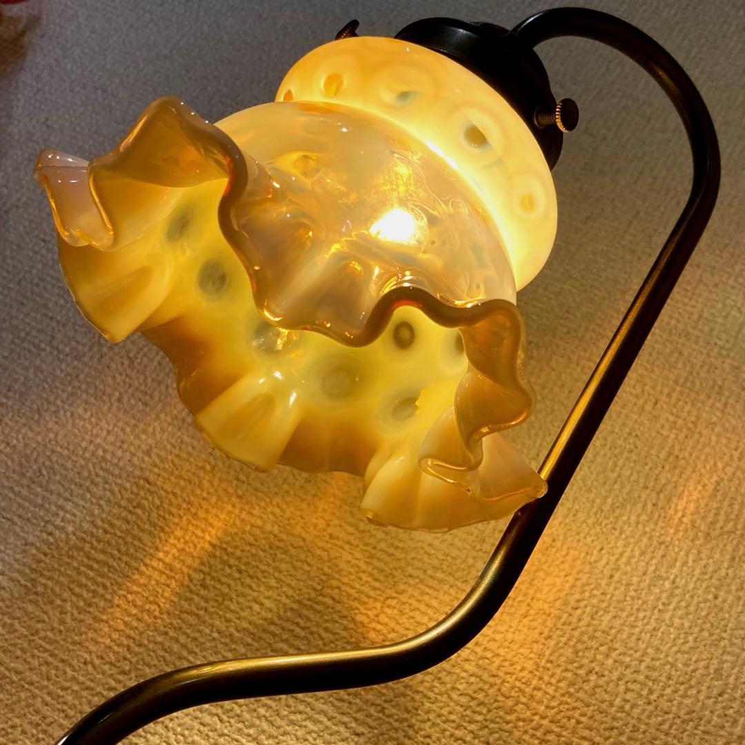 フェントン　ハチミツ　ランプシェード　アンティーク　オパールセント