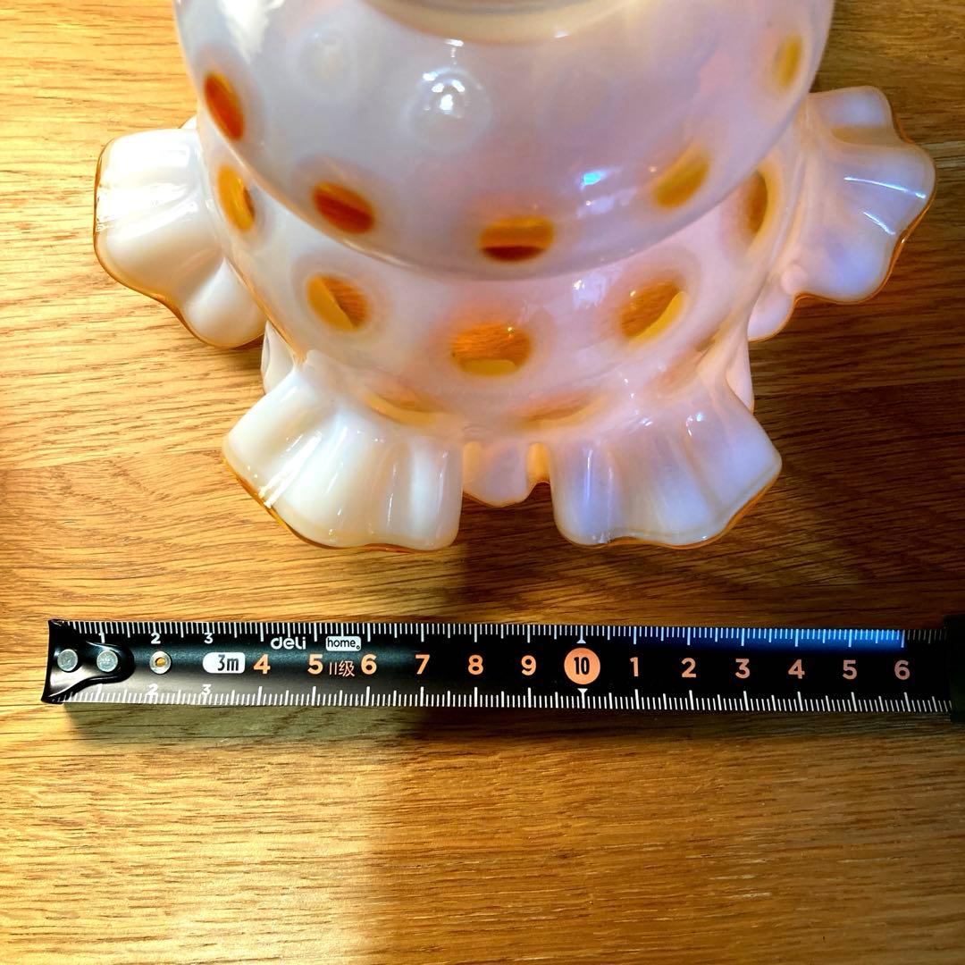 フェントン　ハチミツ　ランプシェード　アンティーク　オパールセント
