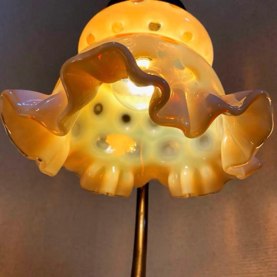 フェントン　ハチミツ　ランプシェード　アンティーク　オパールセント