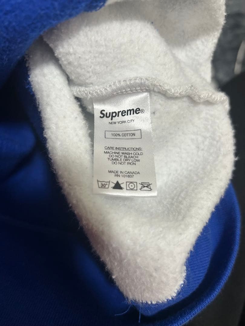 希少 コムドットゆうた着用モデル supreme 刺繍 アーチロゴ パーカー S