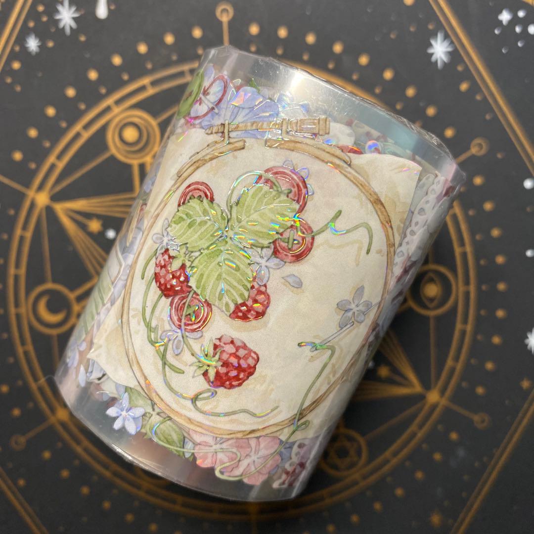 【K】海外　10m巻　貝殻光マスキングテープ　人物系/動物系