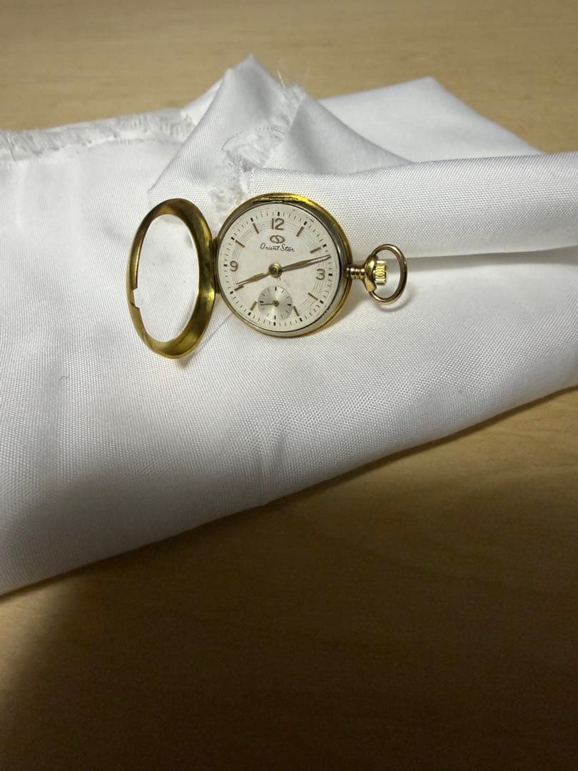 オリエントスター 懐中時計 18K 金無垢 18g アンティーク 手巻き