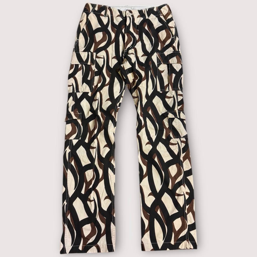 稀少 HOPE MFG.トライバルカモ カーゴパンツ リップストップ 30×33