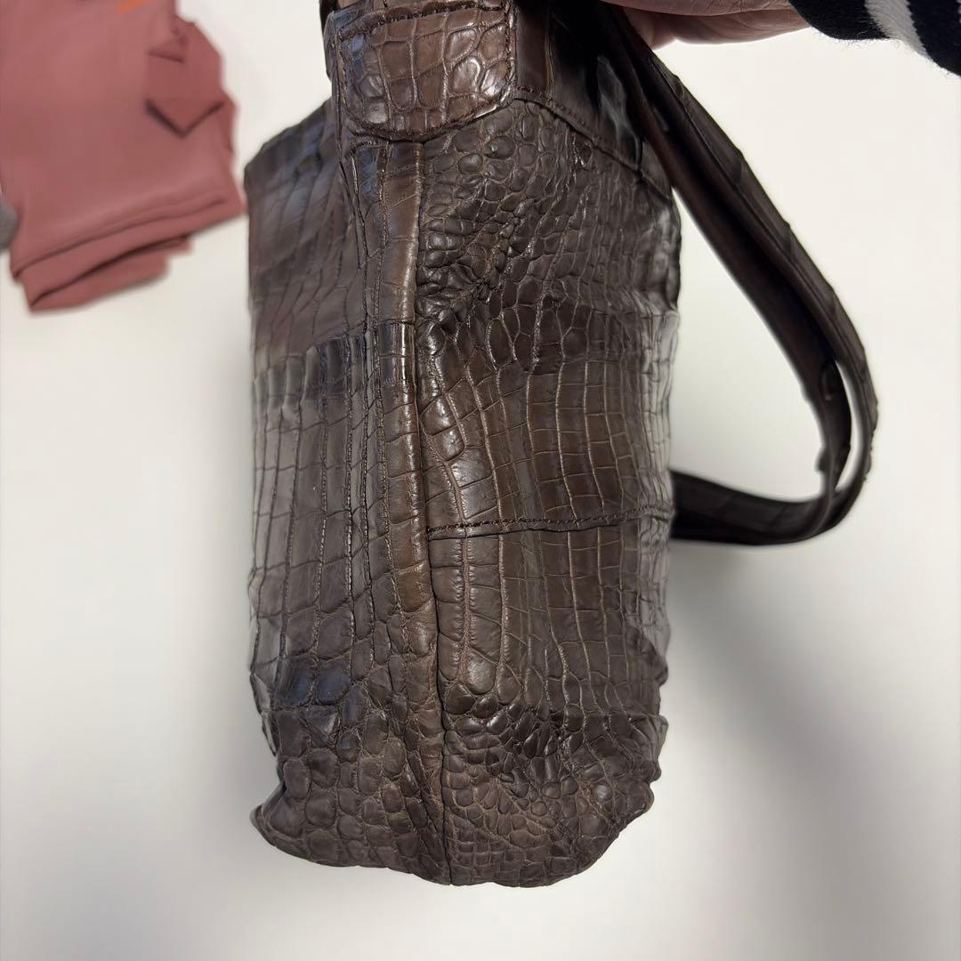 「Azumamaさん専用〜ʕ•ᴥ•ʔ」Ibiza ダークブラウン ワニ革 ショル