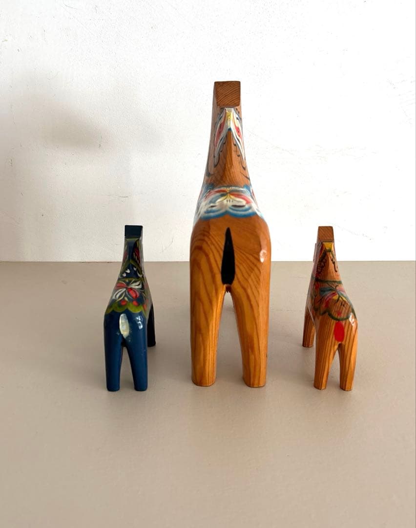 Nils Olsson ダーラナホース　ダーラヘスト 親子３つセットで