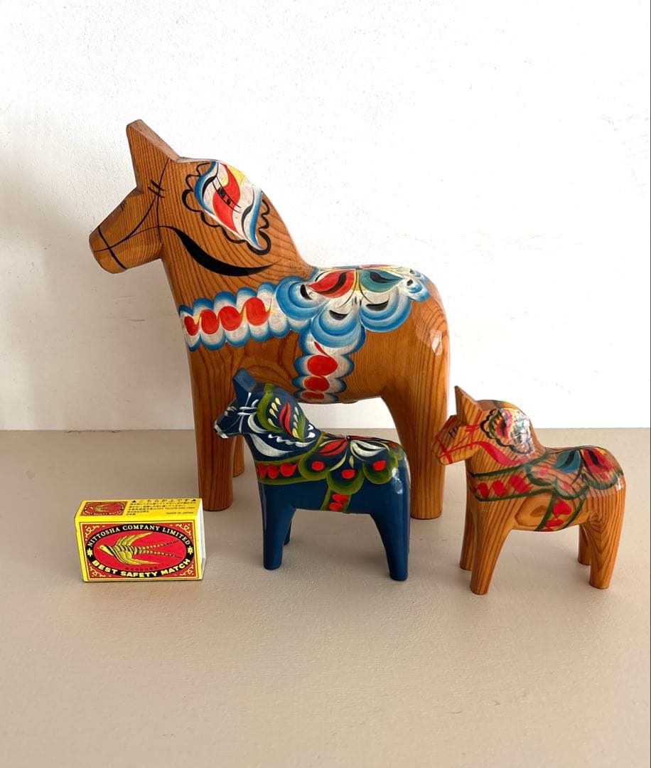 Nils Olsson ダーラナホース　ダーラヘスト 親子３つセットで