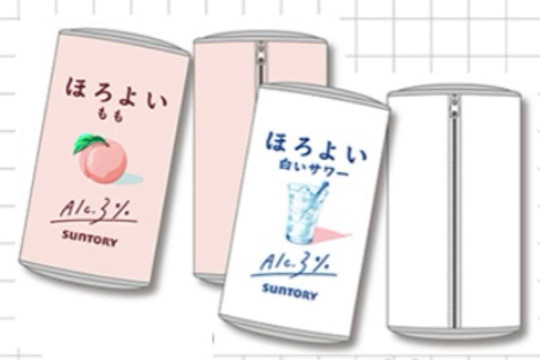 2点　ほろよい　合皮 缶型 マルチポーチ　バラ売りok、サントリー