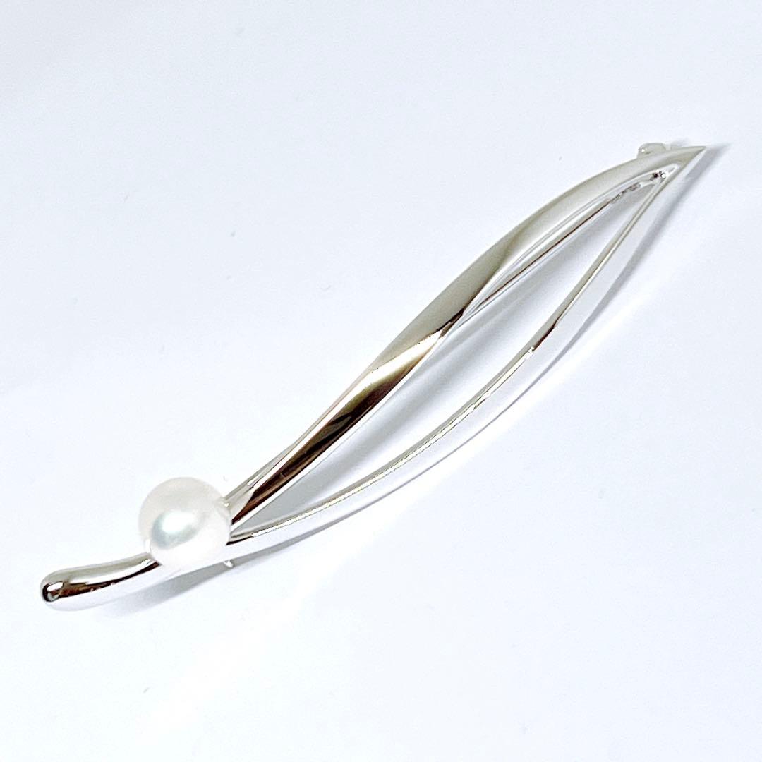 【新品同様】✨MIKIMOTO ミキモト パール　ブローチ　リーフ
