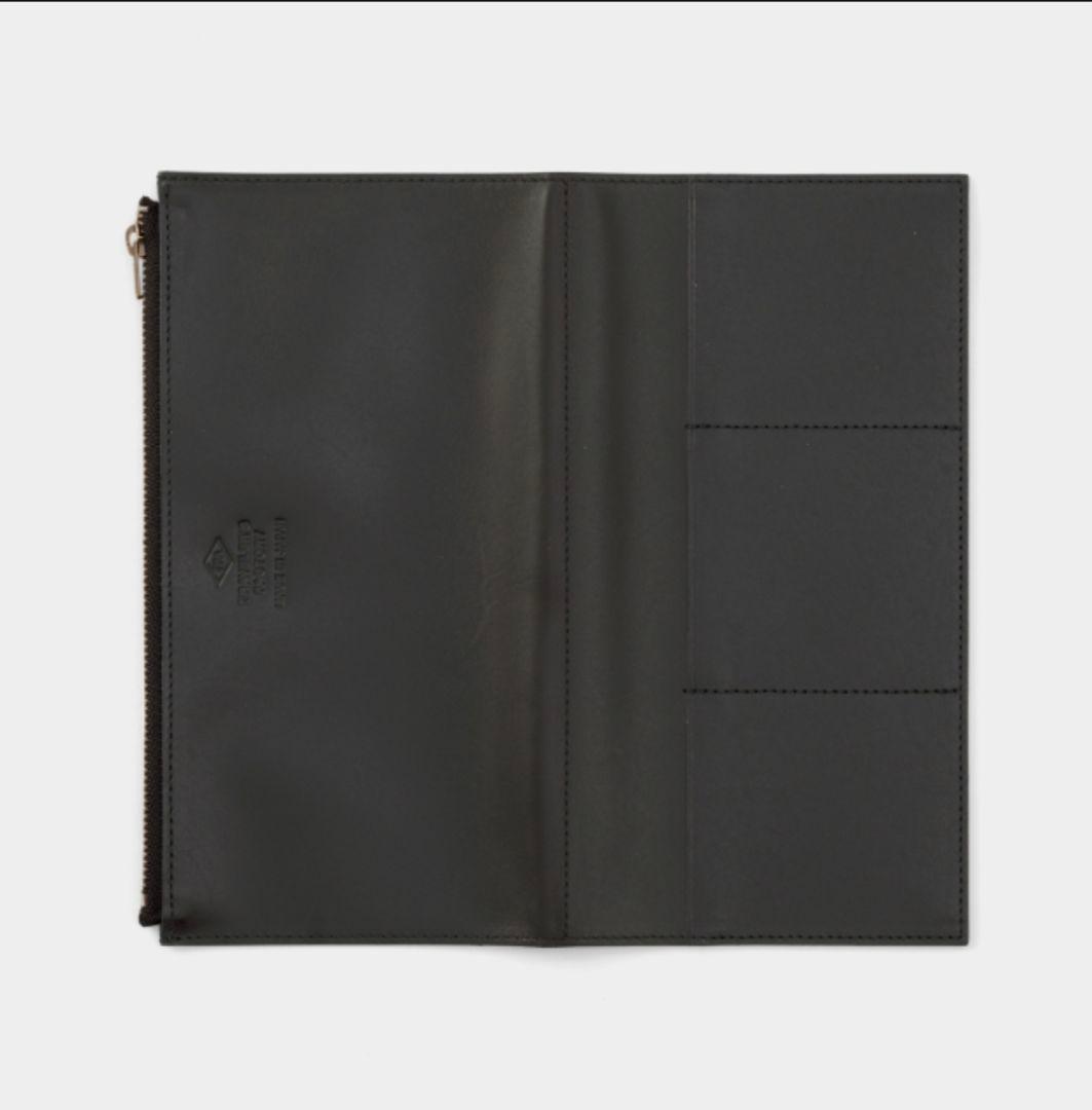 トラベラーズカンパニー　レザージッパーケース　ブラック　レギュラーサイズ