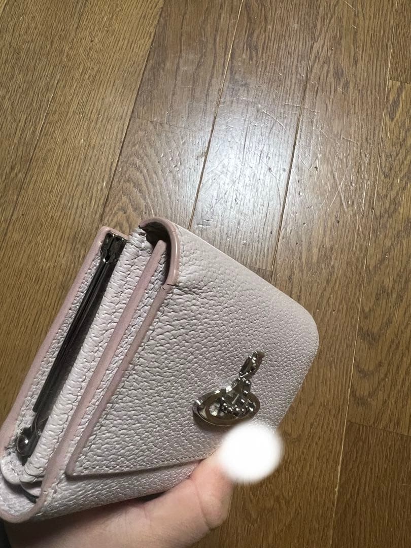 ヴィヴィアンウエストウッド 三つ折り財布 レザー ピンク